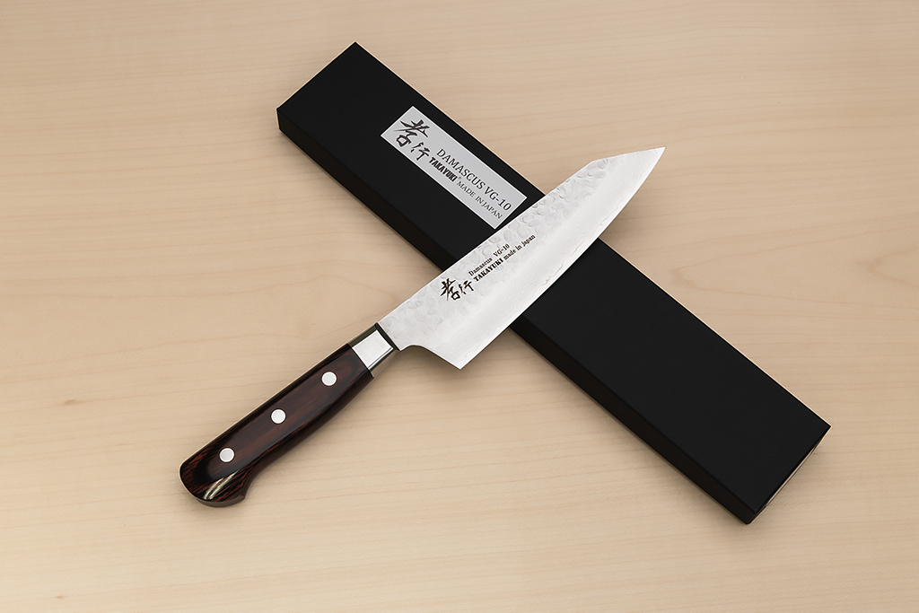 Sakai Takayuki 33-layer Damascus VG10 Bunka knife 160mm (6.3 ") Spanish Mahogany handle - Knife-Life - Best Japanese Knife Store
