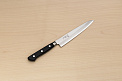 Tetsuhiro Blue steel 2 Petty knife 150mm (6") Black paper micarta - Knife-Life - Best Japanese Knife Store