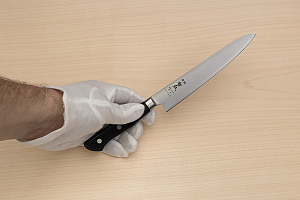 Tetsuhiro Super Gold 2 (SG2) Petty knife 150 Black paper micarta