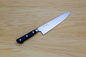 Tetsuhiro Blue Super Gyuto knife 210mm (8.3") Black paper micarta - Knife-Life - Best Japanese Knife Store