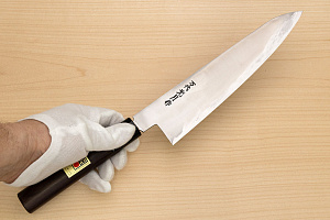 Goko Hamono Mandai Kogetsu Gyuto knife Korikin steel 240 mm (9.5") Rosewood handle