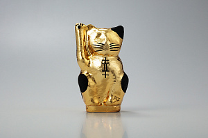Designer's Premium Gold Maneki-Neko Small 14cm