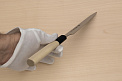 Sakai Takayuki AUS8 Petty knife 150mm (6") Magnolia/Buffalo horn handle - Knife-Life - Best Japanese Knife Store