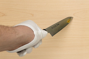 Goko Hamono Mandai Kogetsu Petty knife Korikin steel 150 mm (5.91") Rosewood handle