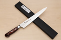 Sakai Takayuki 33-layer Damascus VG10 Sujihiki knife 240mm ( 9.5 ") Spanish Mahogany handle - Knife-Life - Best Japanese Knife Store