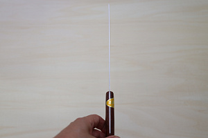 Miki VG1 Nakiri knife 165mm (6.5") Mahogany Pakkawood handle