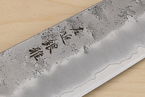 Hokiyama Ginga San-mai Silver steel 3 Bunka 170mm (6.7") Elongated Octagonal Walnut Handle