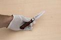 Sakai Takayuki 33-layer Damascus VG10 Petty knife 80mm ( 3.2 ") Spanish Mahogany handle - Knife-Life - Best Japanese Knife Store