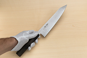 Kagekiyo VG10 Damascus Kiritsuke knife 210mm (8.3") Wood micarta