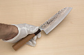 Sakai Takayuki 33-layer VG10 Damascus Santoku knife 170mm (6.7 ") Keyaki (Japanese Elm) handle - Knife-Life - Best Japanese Knife Store