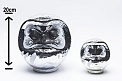 Designer's Premium Silver Daruma Medium 20cm - Knife-Life - Best Japanese Knife Store