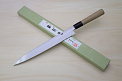 Miki White steel 2 Yanagiba knife 270mm (10.63") Magnolia Wood Handle - Knife-Life - Best Japanese Knife Store