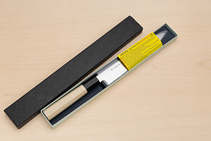 Sakai Takayuki Bohler Uddeholm Petty knife 180mm ( 7.1 ") Magnolia/Buffalo horn handle