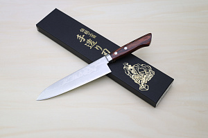 Miki VG1 35 Layers Damascus Gyuto knife 180mm (7.09") Mahogany Pakkawood handle