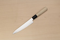 Sakai Takayuki AUS8 Petty knife 150mm (6") Magnolia/Buffalo horn handle - Knife-Life - Best Japanese Knife Store