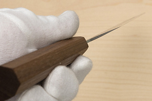 Hokiyama Ginga San-mai Silver steel 3 Gyuto 210mm (8.3") Elongated Octagonal Walnut Handle