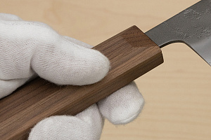 Hokiyama Ginga San-mai Silver steel 3 Bunka 170mm (6.7") Elongated Octagonal Walnut Handle