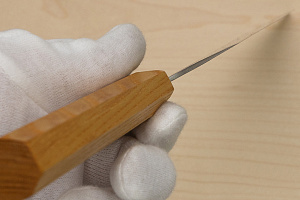 Hokiyama Ginga San-mai Silver steel 3 Gyuto 240mm (9.5") Elongated Octagonal Japanese Zelkova Handle