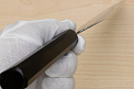 Kagekiyo White Steel 2 Santoku knife 180mm (7.1") Magnolia Wood Urushi lacquer handle - Knife-Life - Best Japanese Knife Store
