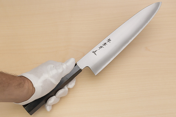 Sakai Takayuki Silver steel 3 Gyuto knife 240mm (9.5 ") Ebony/Buffalo horn handle Sakai Takayuki Silver steel 3 Gyuto knife 240mm (9.5 ") Ebony/Buffalo horn handle