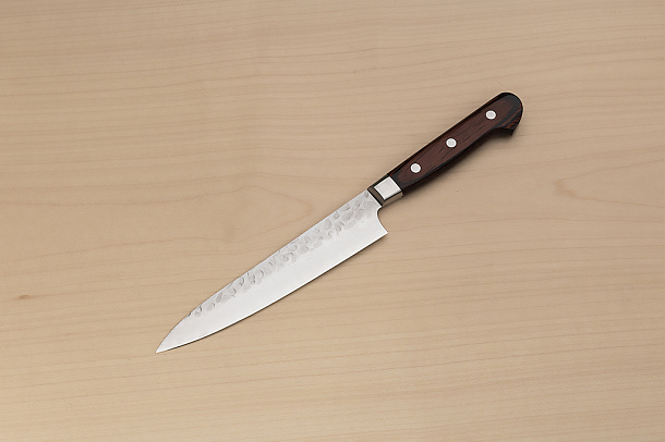 Sakai Takayuki 33-layer Damascus VG10 Petty knife 150mm (6 ") Spanish Mahogany handle Sakai Takayuki 33-layer Damascus VG10 Petty knife 150mm (6 ") Spanish Mahogany handle