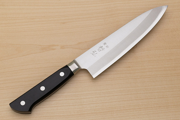 Tetsuhiro Blue steel 2 Gyuto knife 175mm (6.9") Black paper micarta