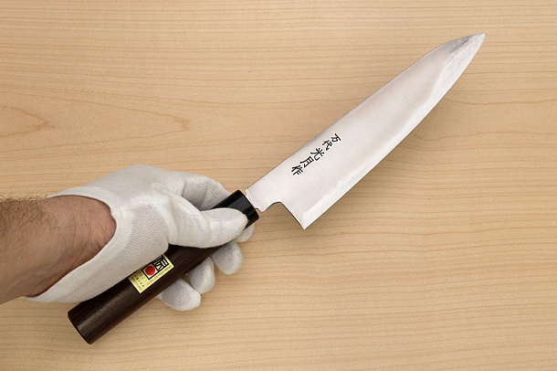 Goko Hamono Mandai Kogetsu Gyuto knife Korikin steel 210 mm (8.3") Rosewood handle Goko Hamono Mandai Kogetsu Gyuto knife Korikin steel 210 mm (8.3") Rosewood handle