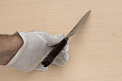 Sakai Takayuki 33-layer Damascus VG10 Petty knife 150mm (6 ") Spanish Mahogany handle - Knife-Life - Best Japanese Knife Store