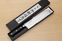 Tetsuhiro VG10 Kasumi nagashi Damascus Gyuto knife 210mm (8.3") Black paper micarta - Knife-Life - Best Japanese Knife Store