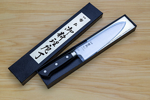 Tetsuhiro Super Gold 2 Gyuto knife 175mm (6.9") Black paper micarta