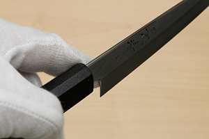 Kagekiyo White Steel 2 Petty knife 150mm (6") Magnolia Wood Urushi lacquer handle Kagekiyo White Steel 2 Petty knife 150mm (6") Magnolia Wood Urushi lacquer handle