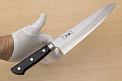 Tetsuhiro VG10 Kasumi nagashi Damascus Gyuto knife 210mm (8.3") Black paper micarta - Knife-Life - Best Japanese Knife Store