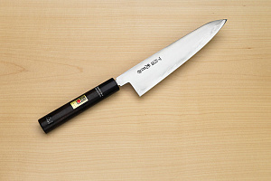 Goko Hamono Shimosanokuni Kogetsu White steel 1 Hon-yaki Gyuto knife 240 mm (9.5") Rosewood handle
