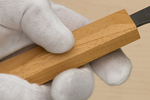 Hokiyama Ginga San-mai Silver steel 3 Bunka 170mm (6.7") Elongated Octagonal Japanese Zelkova Handle