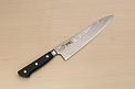 Tetsuhiro VG10 Damascus Gyuto knife 210mm (8.3") Black paper micarta - Knife-Life - Best Japanese Knife Store