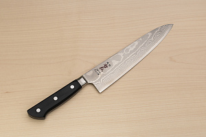 Tetsuhiro VG10 Damascus Gyuto knife 210mm (8.3") Black paper micarta