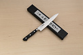Tetsuhiro Super Gold 2 (SG2) Petty knife 150 Black paper micarta - Knife-Life - Best Japanese Knife Store