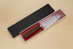 Hokiyama Ginga San-mai Silver steel 3 Bunka 170mm (6.7") Elongated Octagonal Walnut Handle