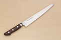 Sakai Takayuki Blue Steel 2 Sujihiki knife 240mm ( 9.5 ") Packer Wood handle - Knife-Life - Best Japanese Knife Store