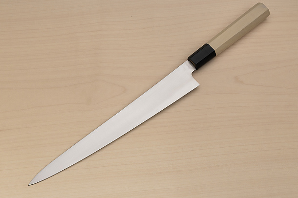 Sakai Takayuki Bohler Uddeholm Sujihiki knife 240mm (9.5 ") Magnolia/Buffalo horn handle Sakai Takayuki Bohler Uddeholm Sujihiki knife 240mm (9.5 ") Magnolia/Buffalo horn handle