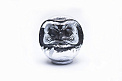 Designer's Premium Silver Daruma 12cm / Knife-Life Shop