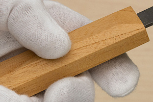 Hokiyama Ginga San-mai Silver steel 3 Gyuto 210mm (8.3") Elongated Octagonal Japanese Zelkova Handle