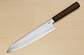 Kagekiyo Silver steel 3 Gyuto knife 240mm (9.5") Walnut handle (hand carved) №2 - Knife-Life - Best Japanese Knife Store