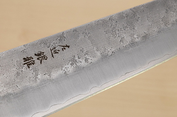 Hokiyama Ginga San-mai Silver steel 3 Kiritsuke 240mm (9.5") Elongated Octagonal Walnut Handle Hokiyama Ginga San-mai Silver steel 3 Kiritsuke 240mm (9.5") Elongated Octagonal Walnut Handle