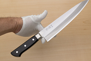 Tetsuhiro Blue steel 2 Gyuto knife 240mm (9.5") Black paper micarta