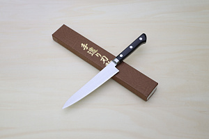 Miki VG10 Petty knife 150mm (5.91") Black Pakkawood handle