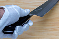 Tetsuhiro Blue steel 2 Gyuto knife 210mm (8.3") Black paper micarta - Knife-Life - Best Japanese Knife Store