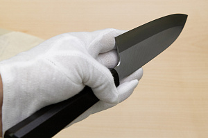 Kagekiyo White Steel 2 Santoku knife 180mm (7.1") Magnolia Wood Urushi lacquer handle Kagekiyo White Steel 2 Santoku knife 180mm (7.1") Magnolia Wood Urushi lacquer handle