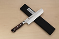 Sakai Takayuki 33-layer Damascus VG10 Nakiri vegetable knife 160mm ( 6.3 ") Spanish Mahogany handle - Knife-Life - Best Japanese Knife Store