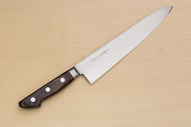 Sakai Takayuki Blue Steel 2 Gyuto knife 240mm ( 9.5 ") Packer Wood handle Sakai Takayuki Blue Steel 2 Gyuto knife 240mm ( 9.5 ") Packer Wood handle